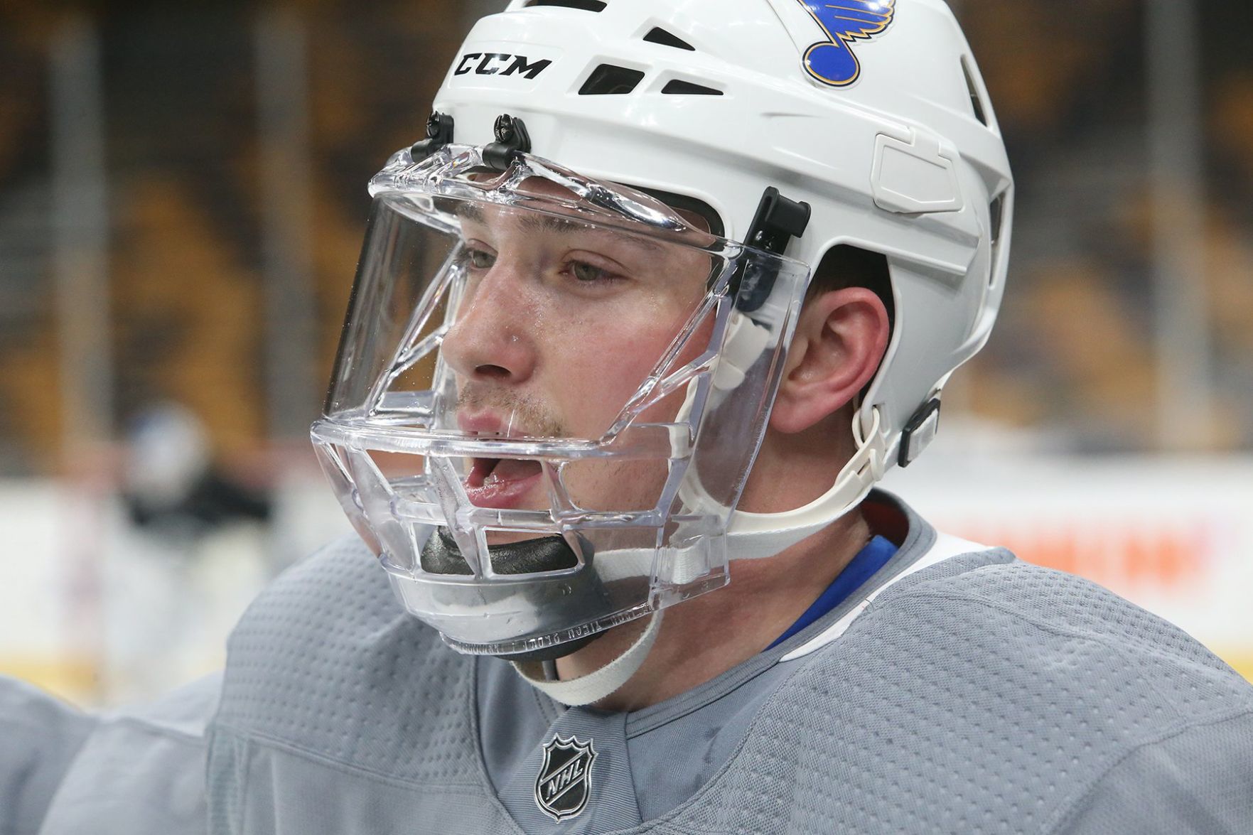 Blues and Bruins practice before the Stanley Cup